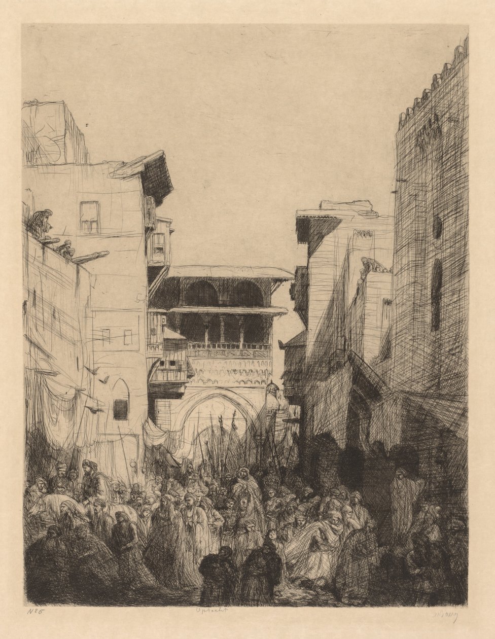 Calle en El Cairo de Ignace Henri Jean Fantin Latour