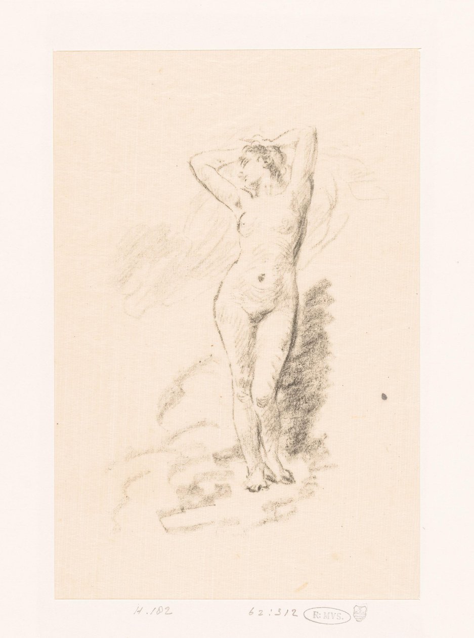 Estudio de una mujer desnuda de pie de Ignace Henri Jean Fantin Latour