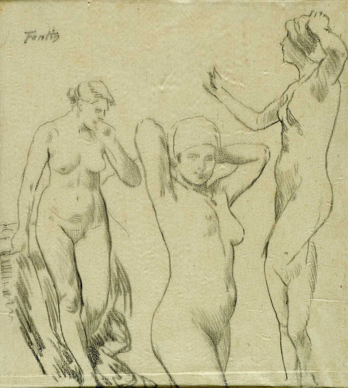 Estudio [Desnudos femeninos] de Ignace Henri Jean Fantin Latour