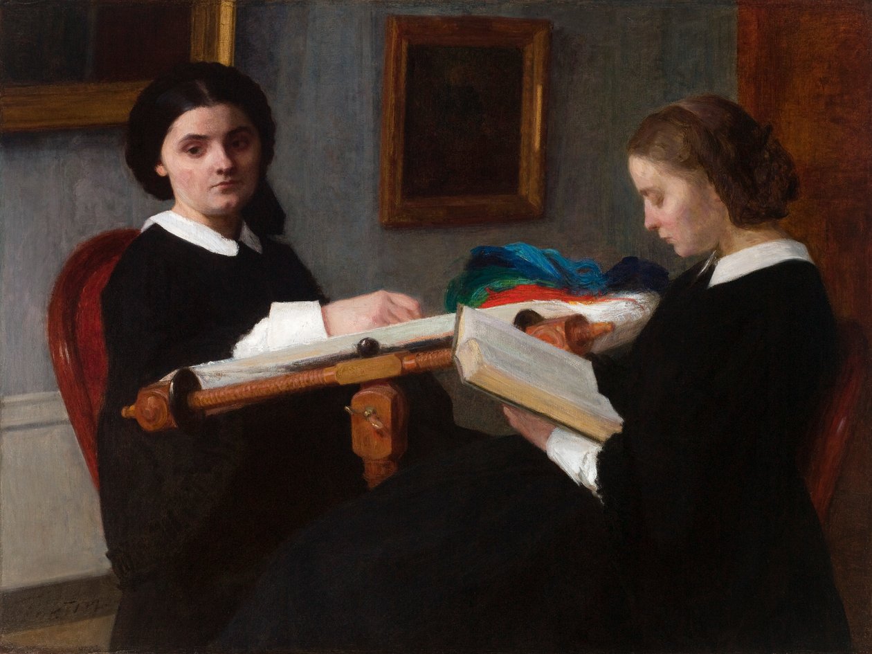las dos hermanas de Ignace Henri Jean Fantin Latour