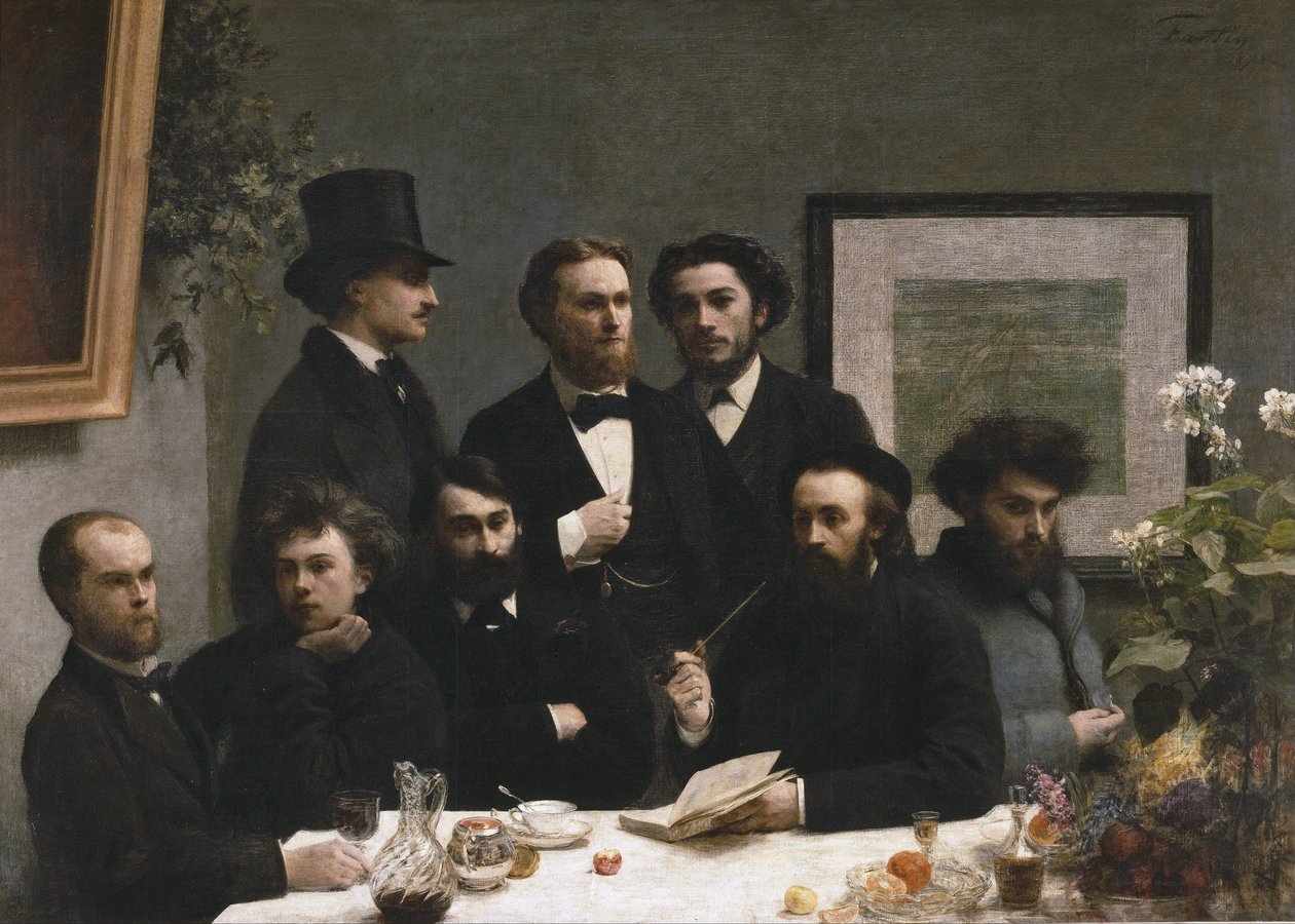 Un rincón de la mesa de Henri Fantin Latour
