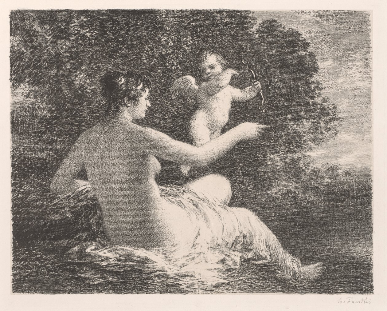 Venus y Cupido de Ignace Henri Jean Fantin Latour