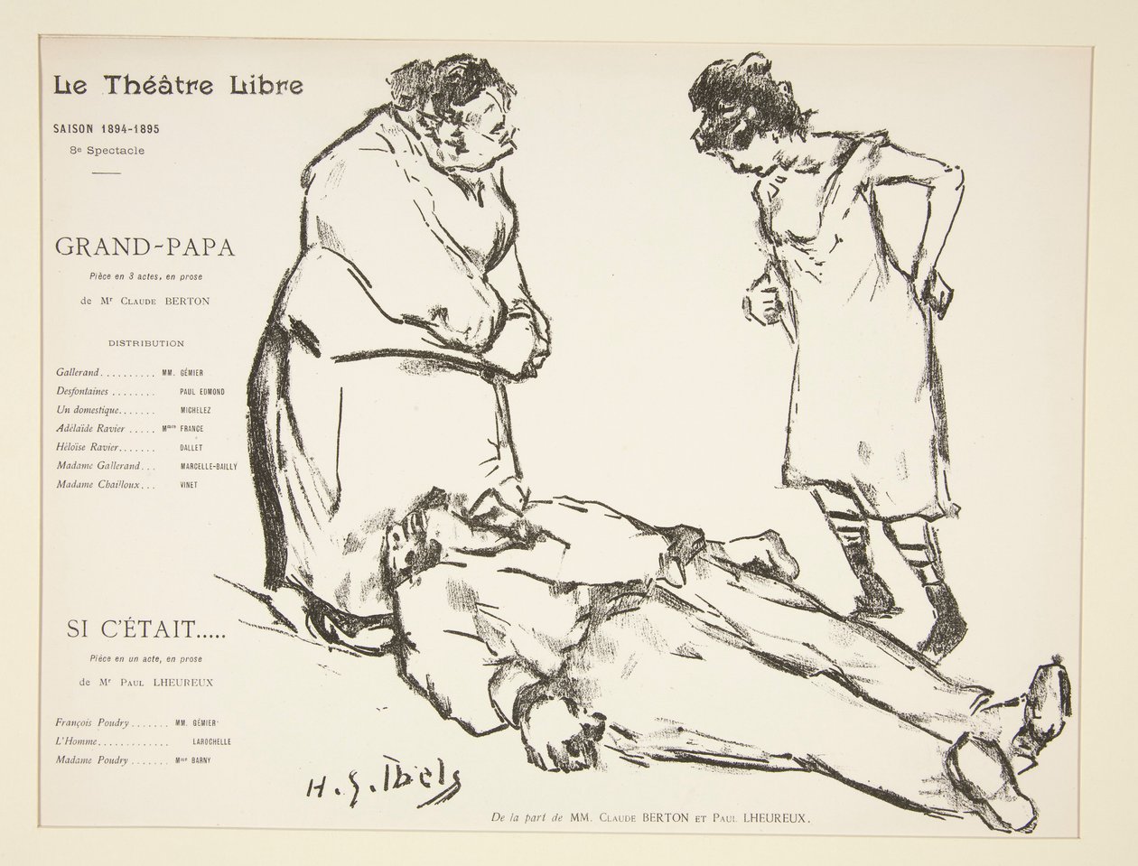 Programación del Teatro Libre: El Abuelo de Henri Gabriel Ibels