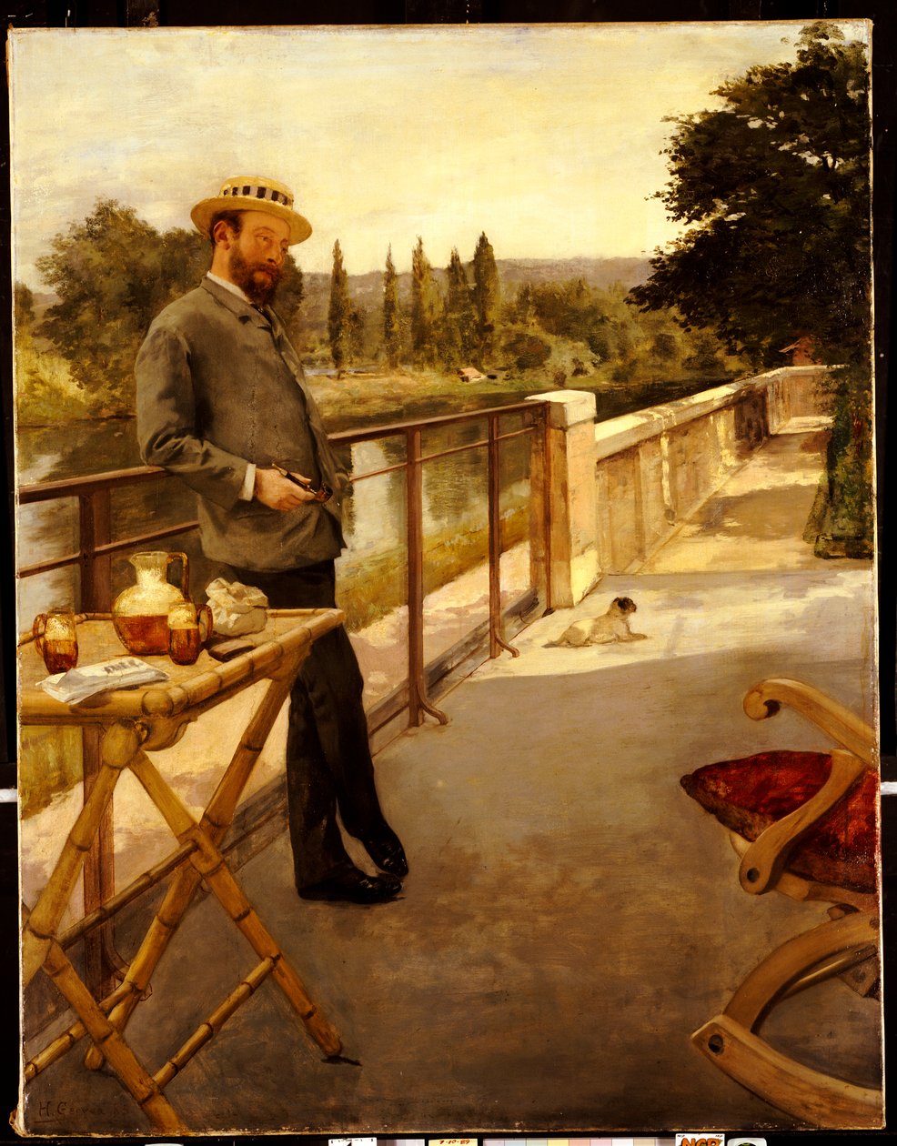 Un Hombre Elegante en una Terraza, 1885 de Henri Gervex