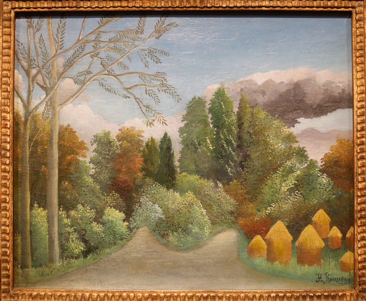 Ribera del río Oise de Henri J.F. Rousseau