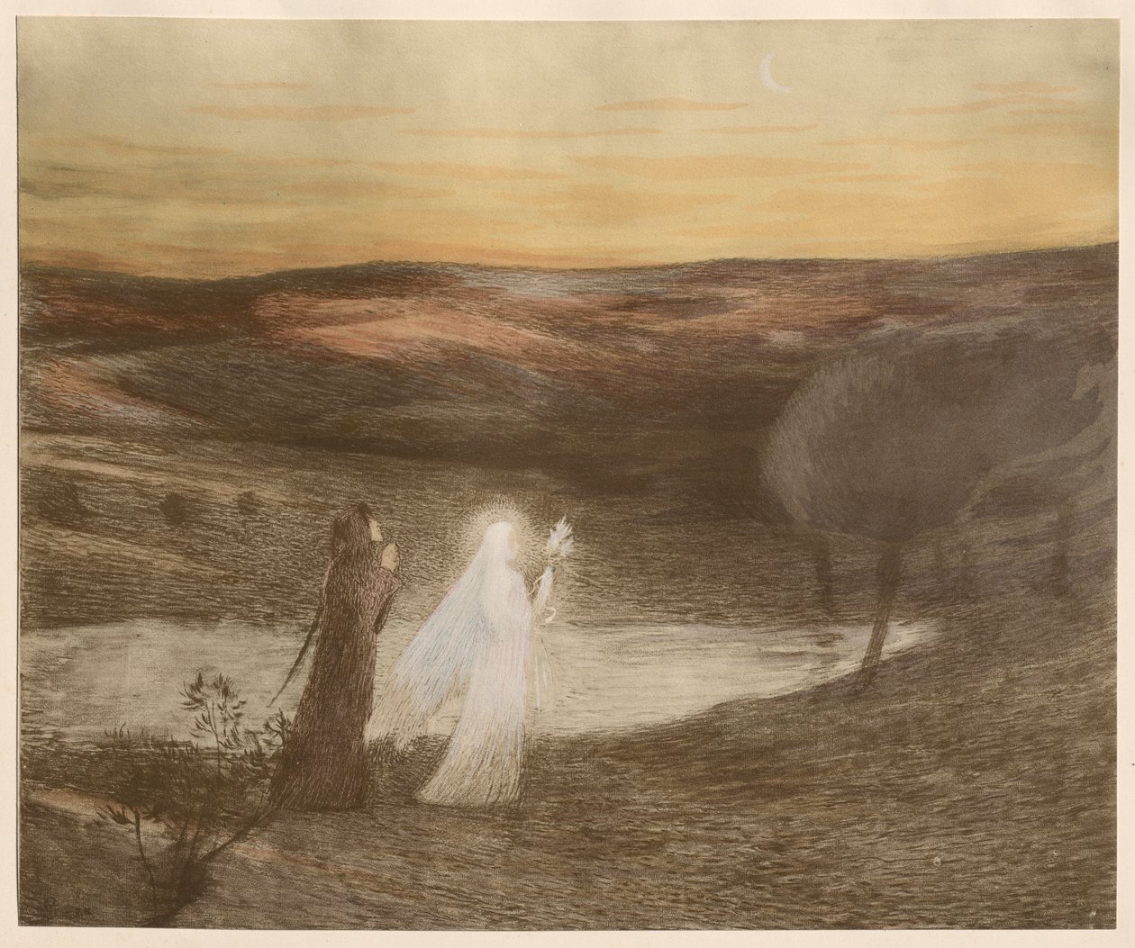Dante conoce a Beatriz de Henri Jean Guillaume Martin