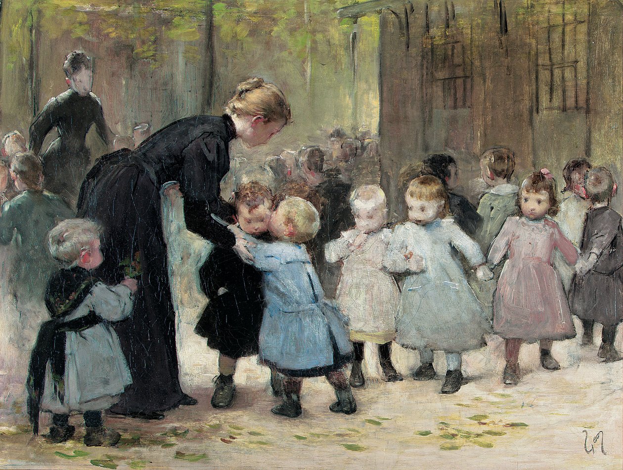 En el patio de recreo de Henri Jules Jean Geoffroy