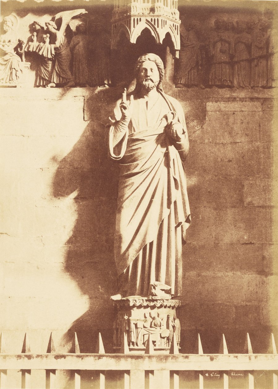 Estatua de Cristo, Catedral de Reims de Henri Le Secq