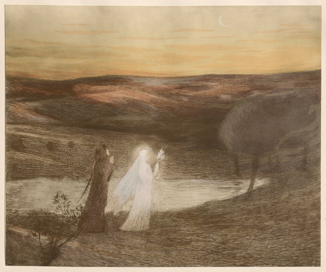 Dante encuentra a Beatriz, 1898 de Henri Martin