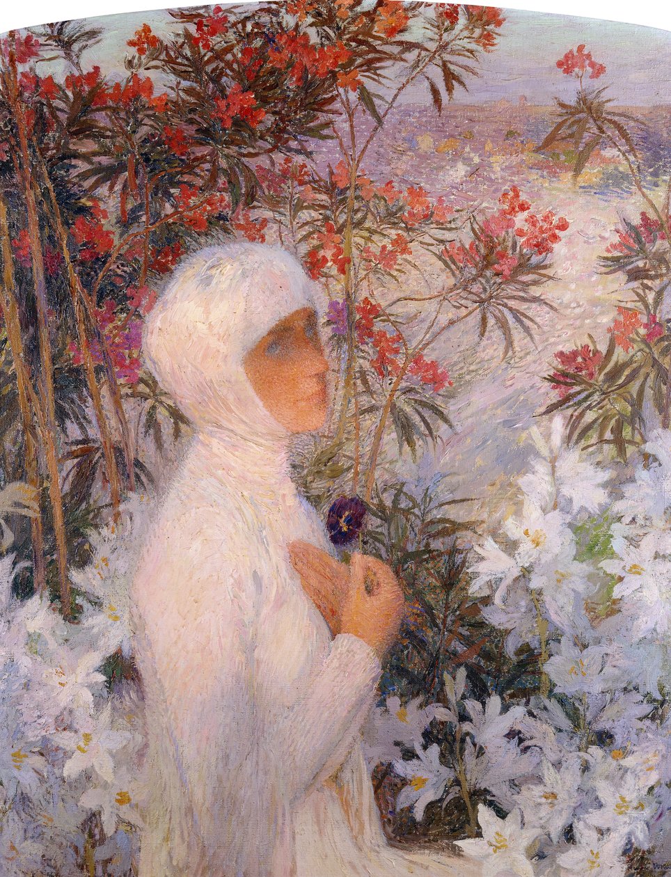 La poetisa, c. 1890 de Henri Martin