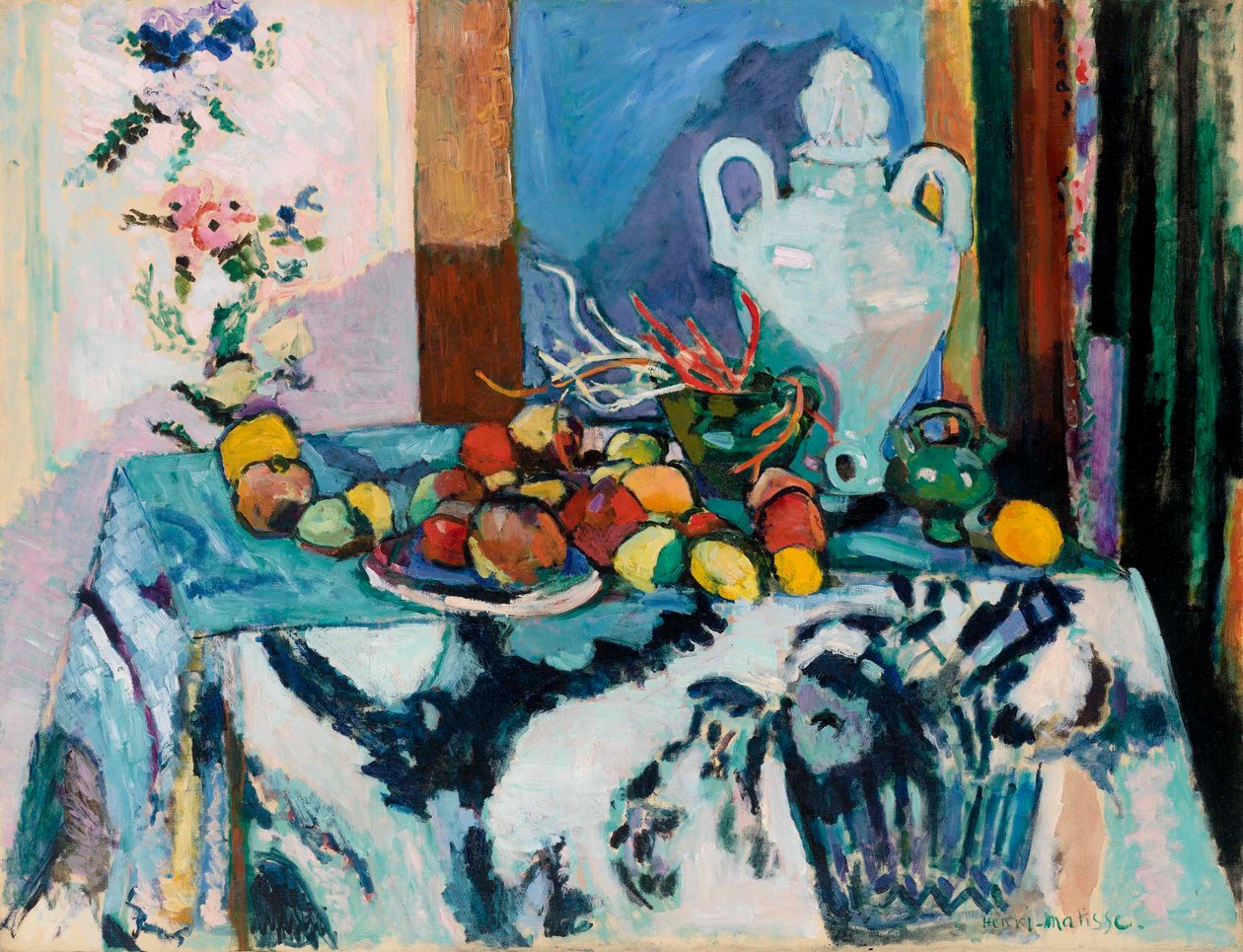 Naturaleza muerta azul (Nature morte bleue) de Henri Matisse