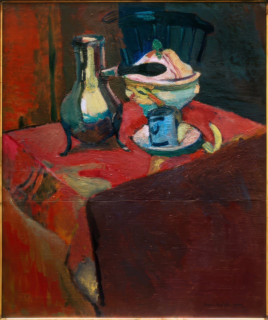 Vajilla sobre la mesa de Henri Matisse