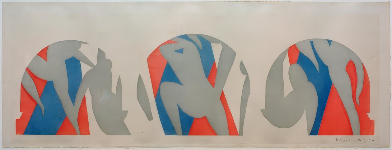 Danza, gris, azul, rosa de Henri Matisse