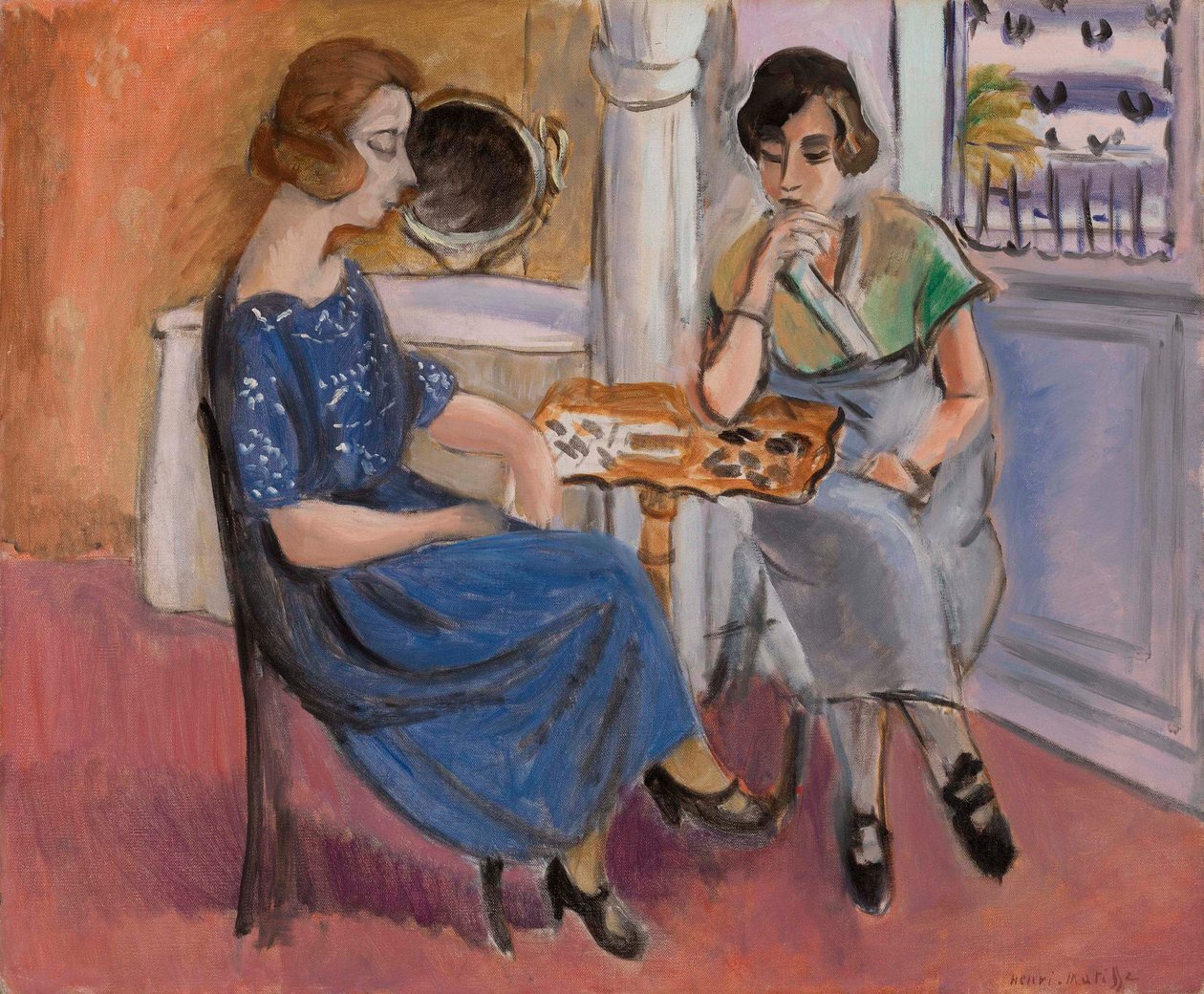 Jugadores de dominó (Les Joueuses de dominos) de Henri Matisse