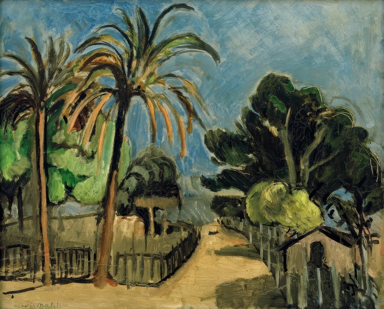 Jardín inglés en Niza de Henri Matisse