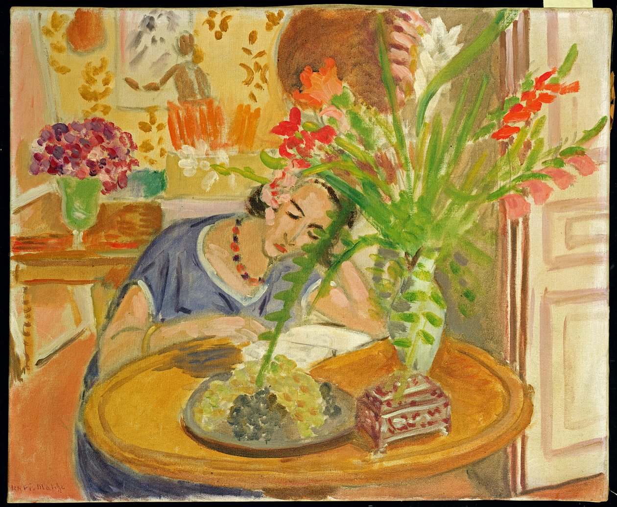 Mujer en el Glaieuls de Henri Matisse