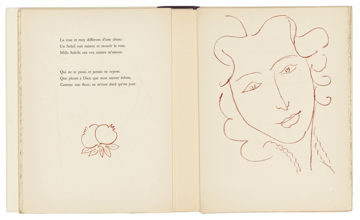 Una selección de los Amours de Ronsard de Henri Matisse