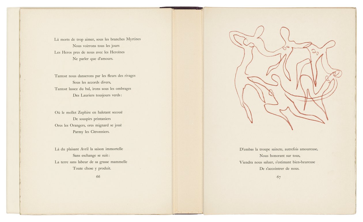 Una selección de los Amours de Ronsard de Henri Matisse