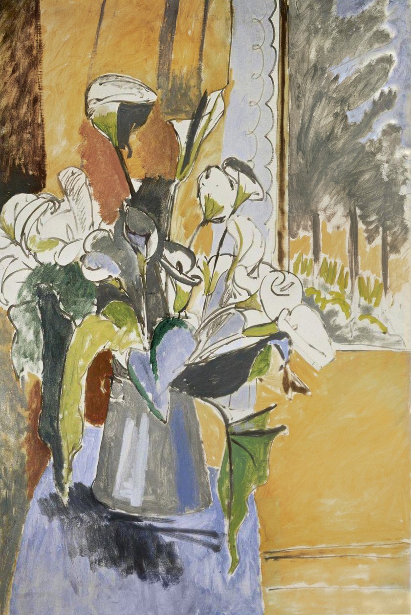Flores en el alféizar de Henri Matisse