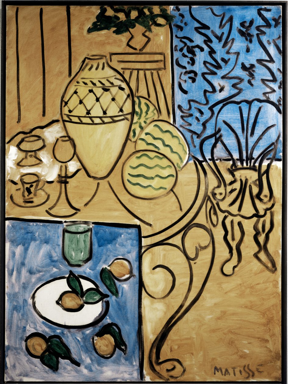 Interior, amarillo y azul de Henri Matisse