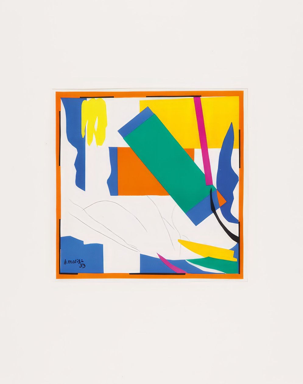 Convolute de ocho litografías en color de Henri Matisse