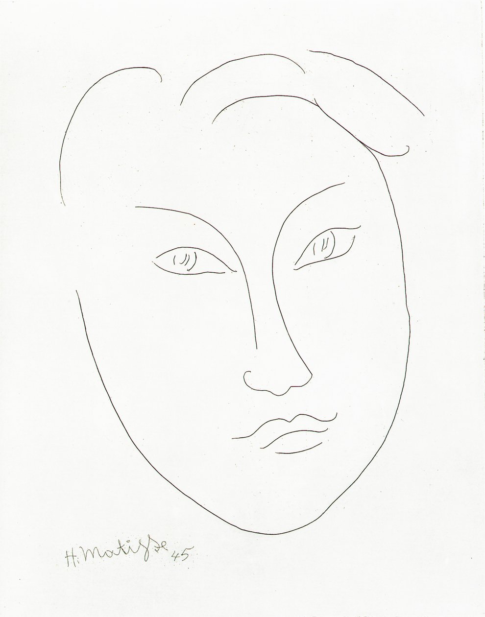 Máscara de un niño de Henri Matisse