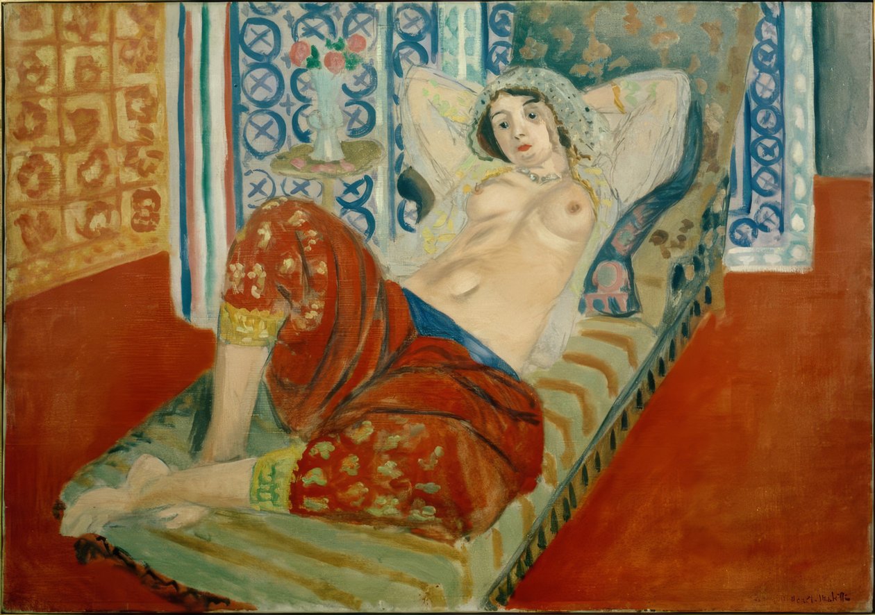 Odalisca con culottes rojos de Henri Matisse