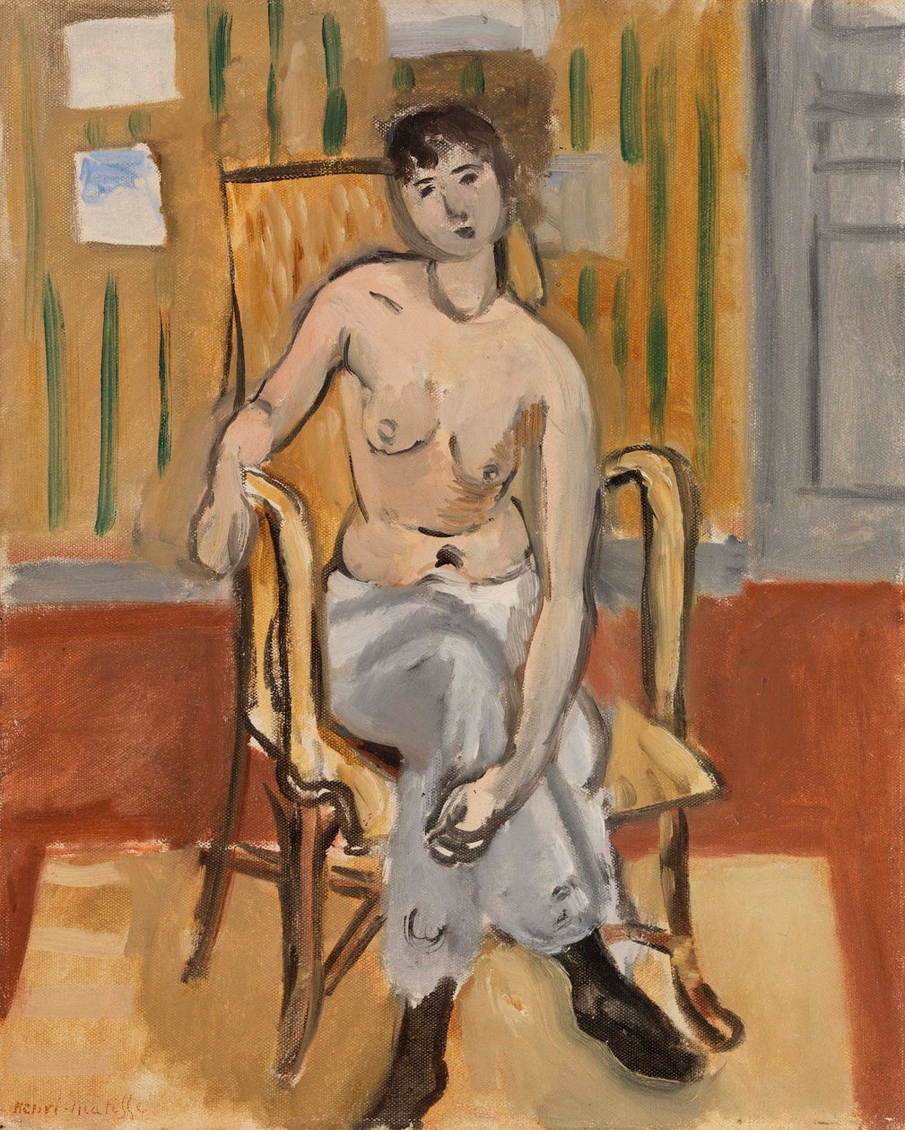 Desnudo sentado en una habitación bronceada de Henri Matisse
