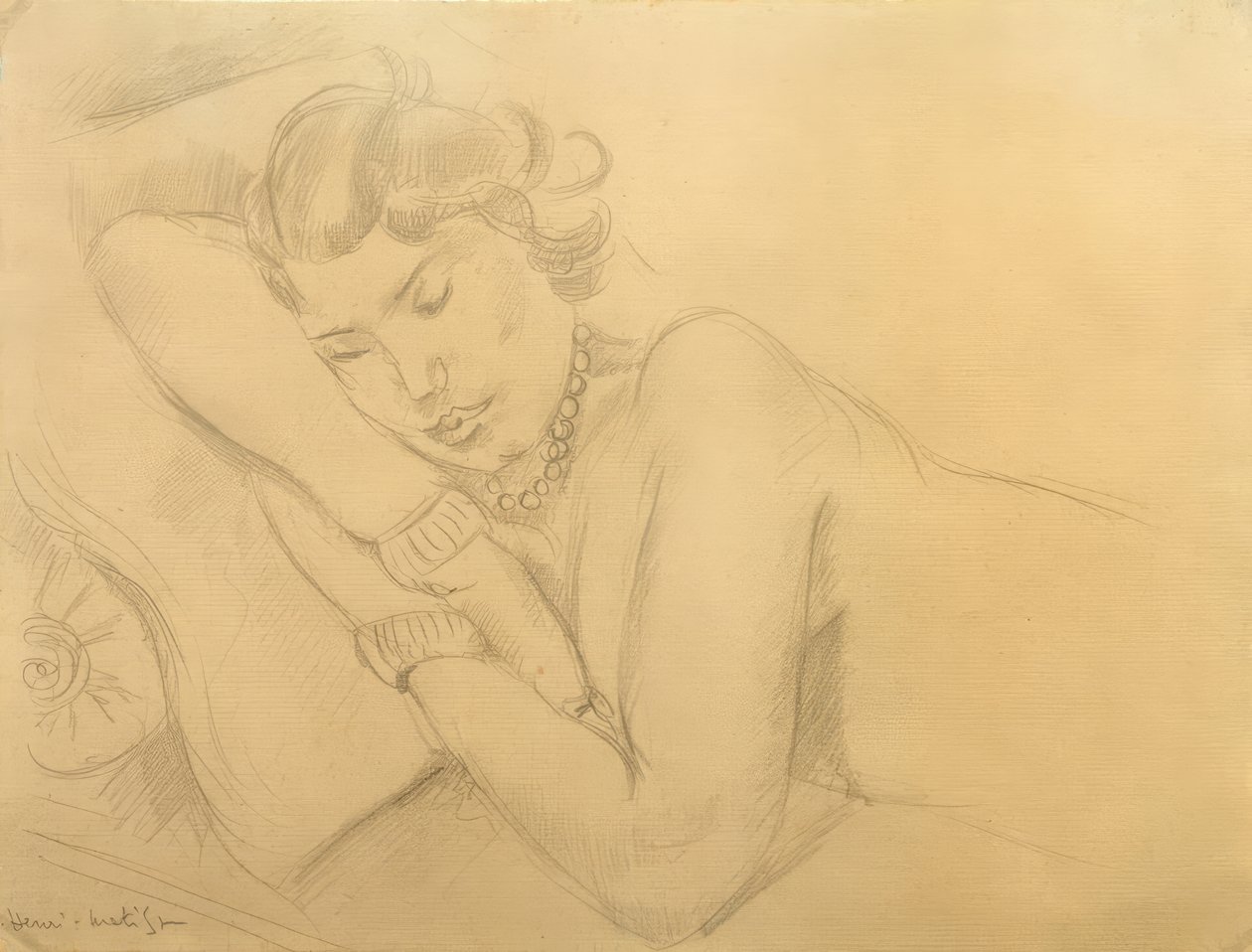 Mujer dormida de Henri Matisse