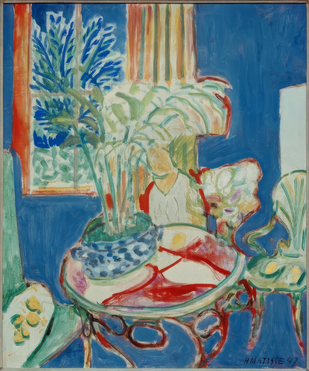 Interior pequeño en azul de Henri Matisse