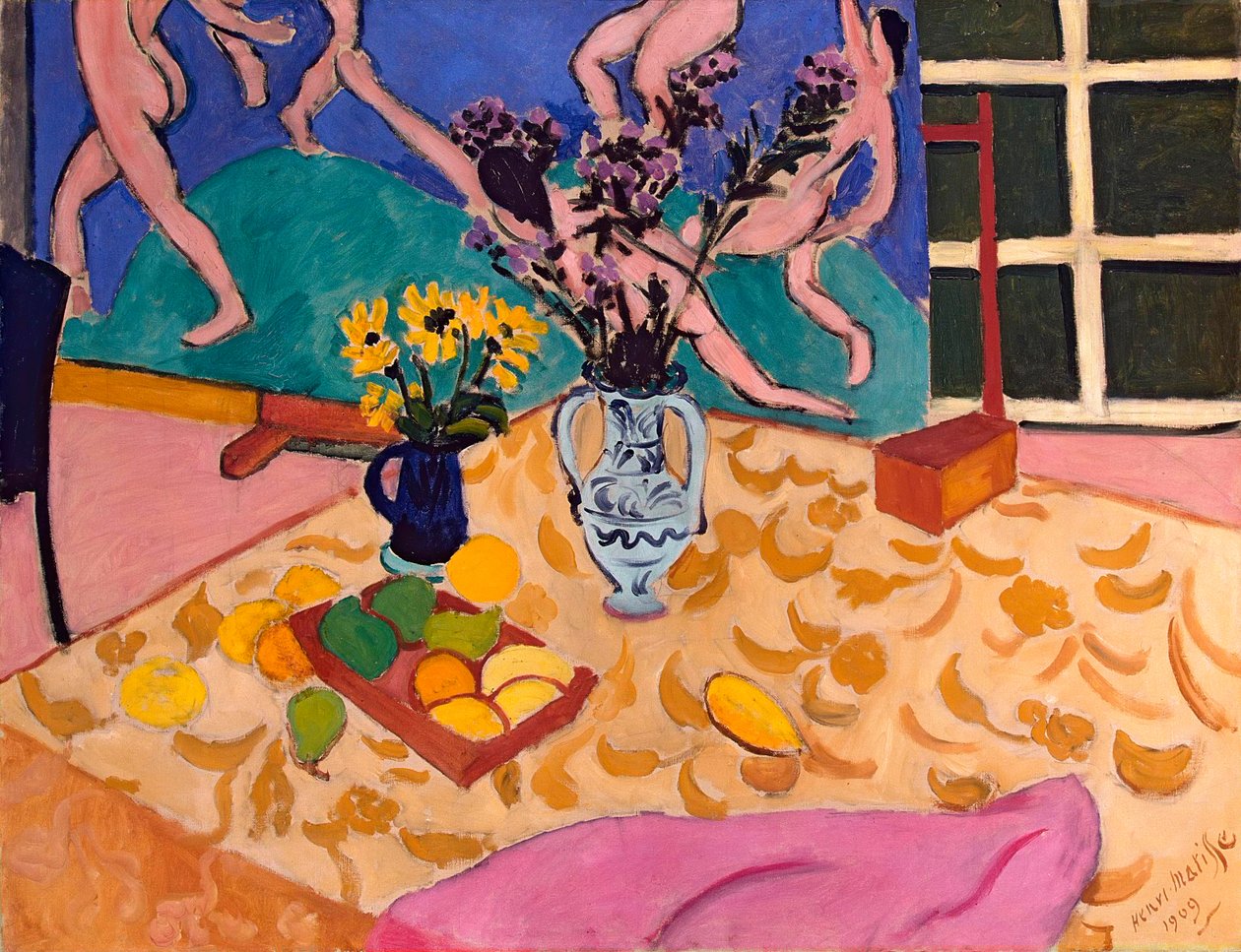 Bodegón con "Danza de Henri Matisse