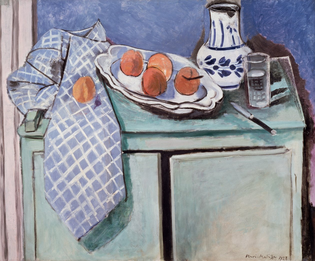 Bodegón sobre aparador verde de Henri Matisse