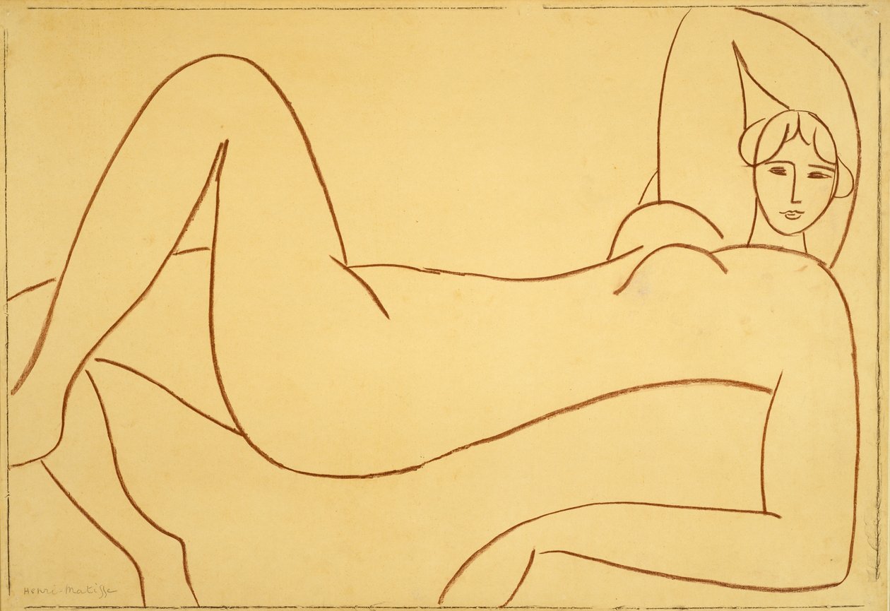 Estudio sobre el desnudo rosa de Henri Matisse