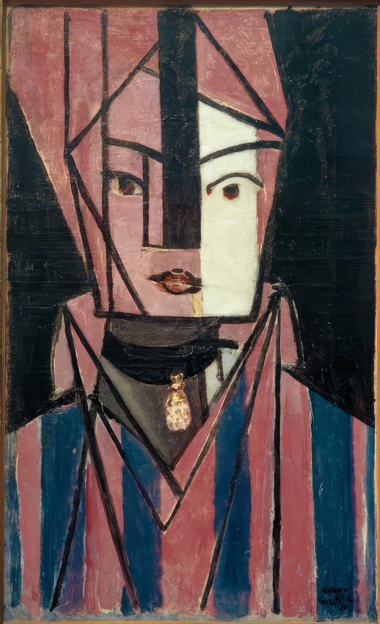 Cabeza blanca y rosa (Marguerite Matisse) de Henri Matisse