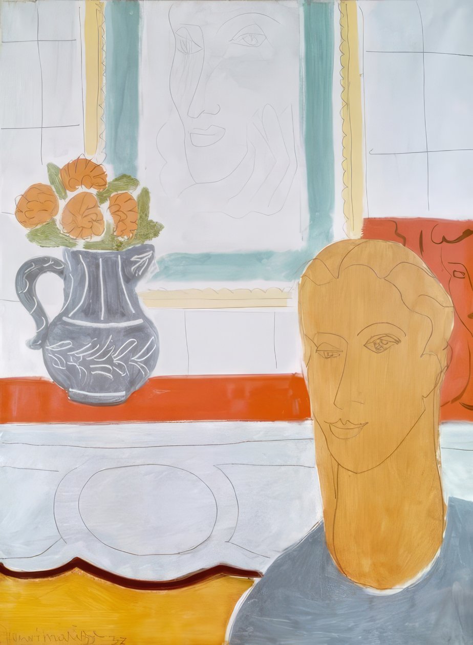 Cabeza ocre de Henri Matisse