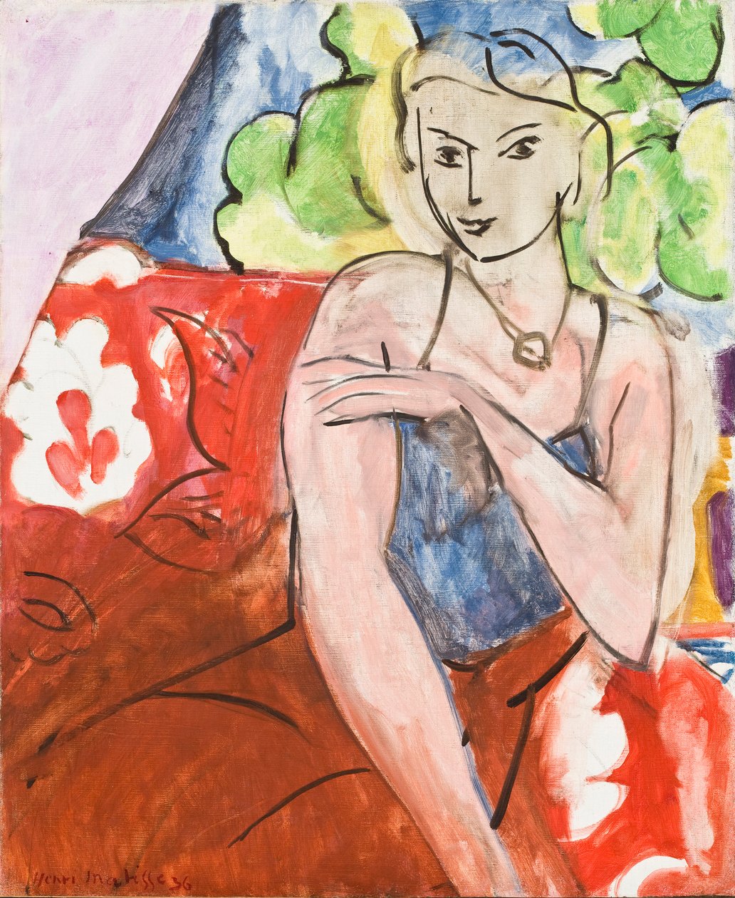 Joven sentada (La Biche) de Henri Matisse