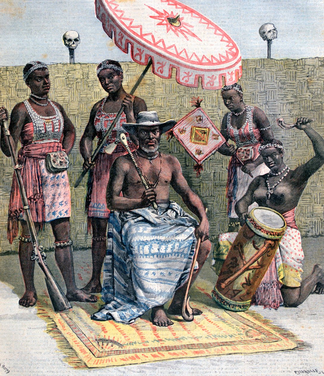 Behanzin, Rey de Dahomey, 1892 de Henri Meyer