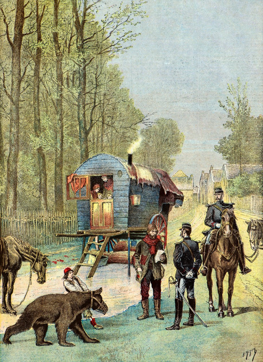 Censo bohemio por la gendarmería de Henri Meyer