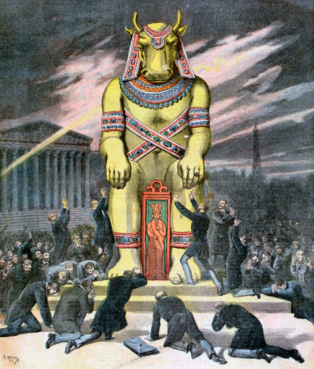 El becerro de oro, 1892 de Henri Meyer
