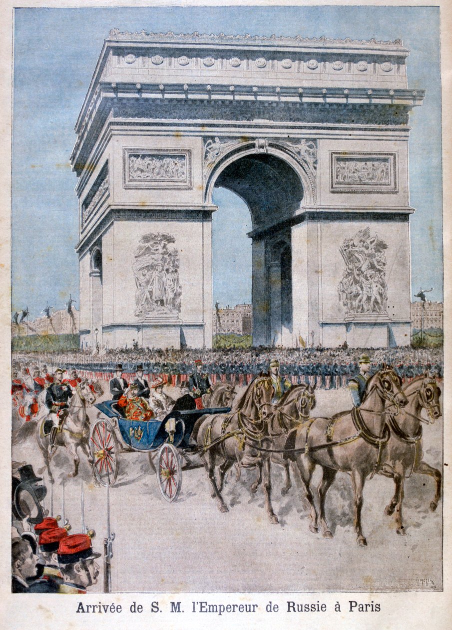 El Zar Nicolás II llega a París, 1896 de Henri Meyer