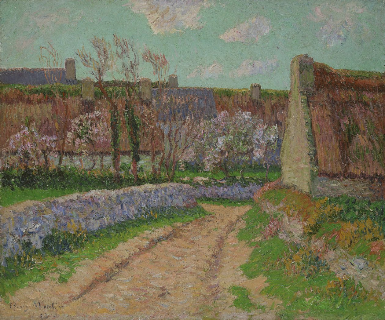 Pueblo en Clohars, 1898 de Henri Moret