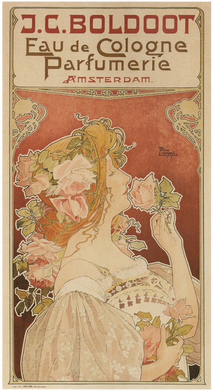 Perfumería Eau de Cologne, 1899 de Henri Henri Antoine Théodore Livemont