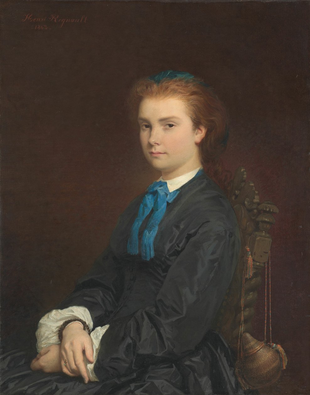 Retrato de una joven de Henri Regnault