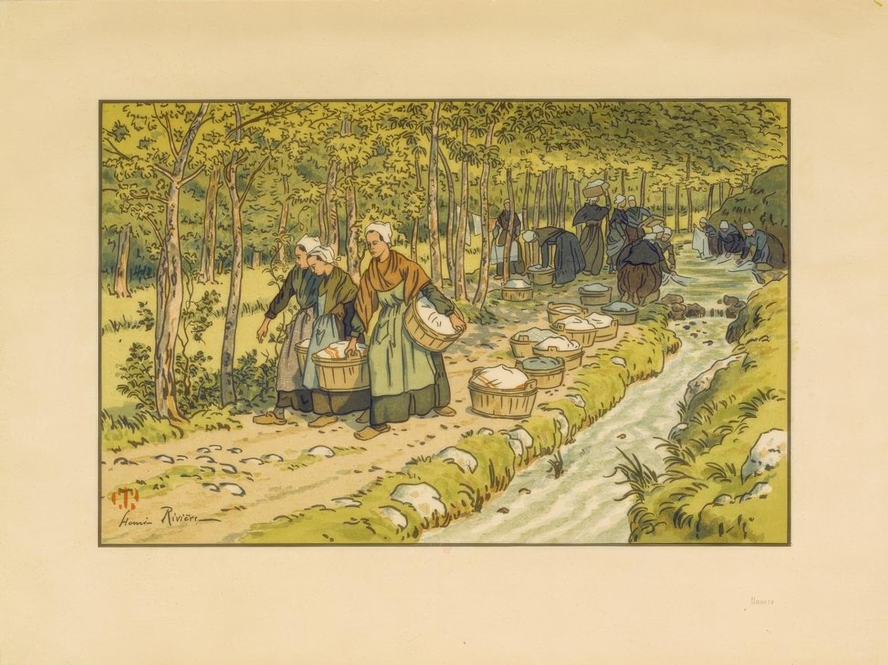 Lavadero en Tréboul de Henri Rivière