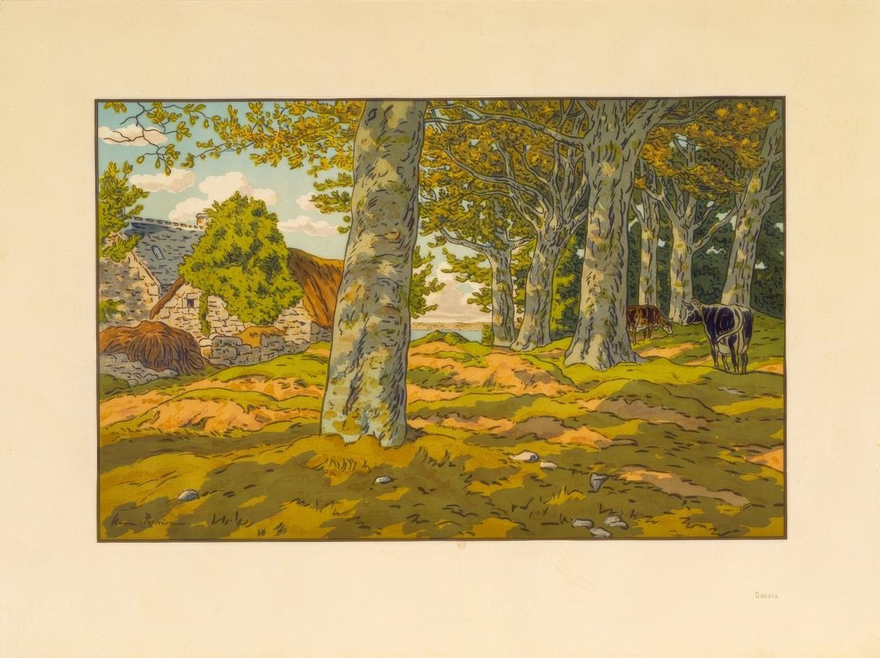 El bosque de hayas en Kerzadern de Henri Rivière