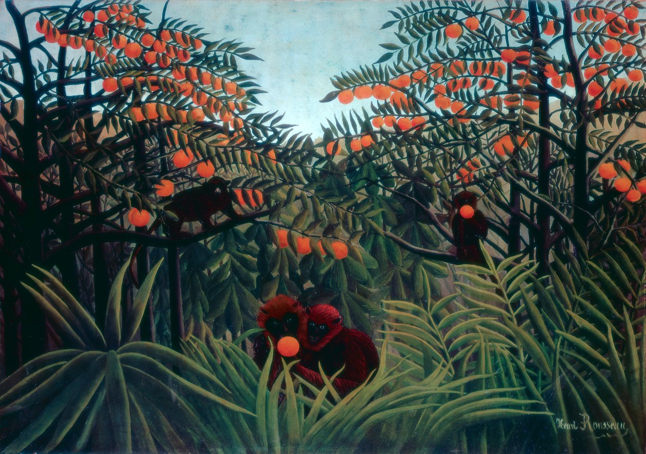 Los trópicos, 1910 de Henri Rousseau