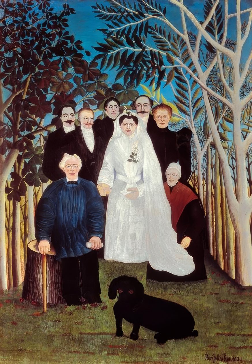 Una boda en el campo de Henri Rousseau