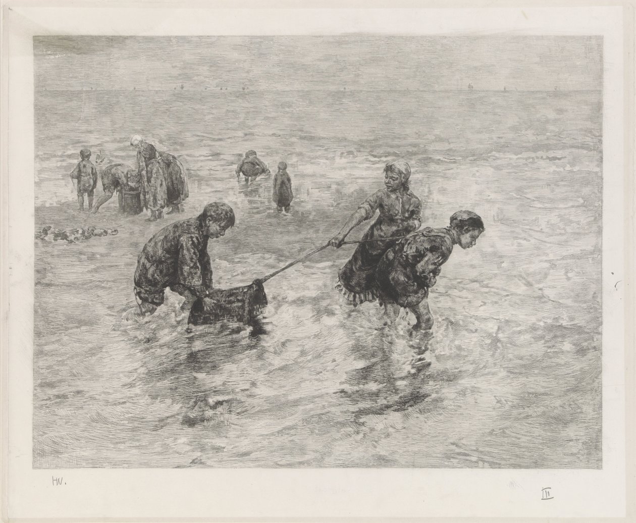 Niños junto al mar de Henri Wouters