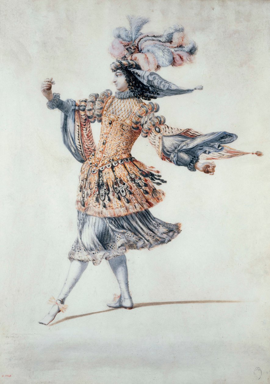 Traje de ballet, c.1640-60 (gouache) de Henri de Gissey
