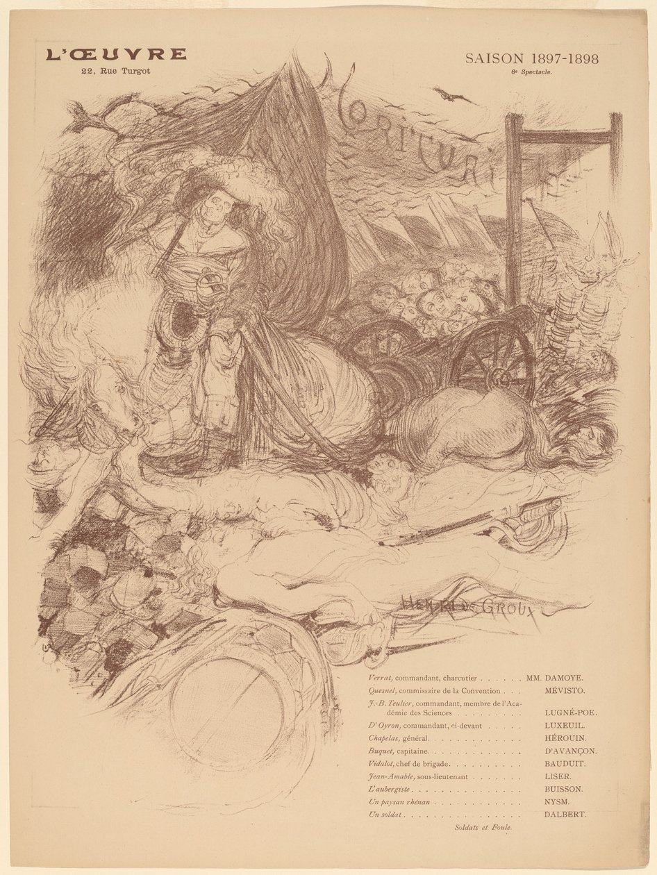 Morituri de Henri de Groux